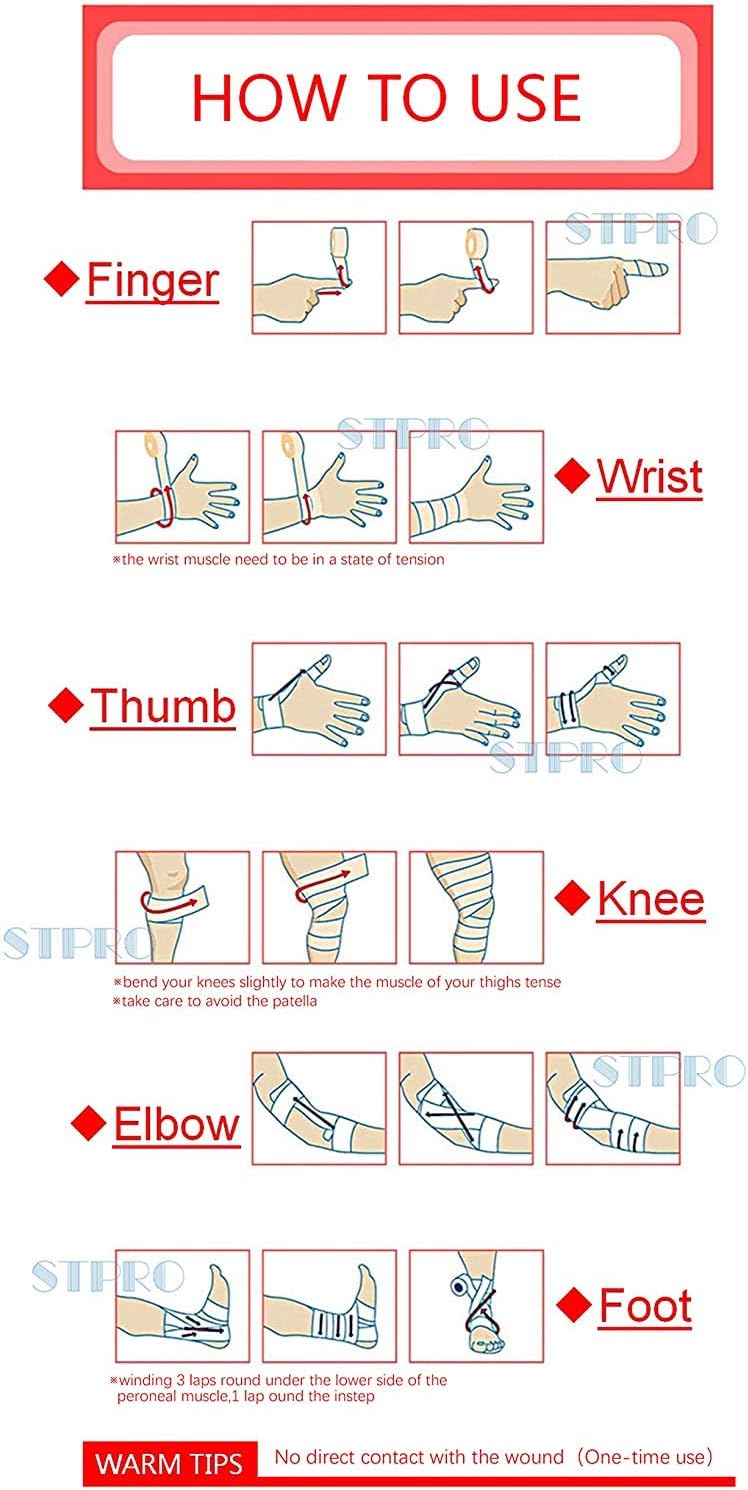 4 Inch x 12 Pack Self-Adhesive Bandages - 5 Yards, Sterile, Breathable, Latex Free, Ideal for Ankle, Wrist, Sprains, Purple