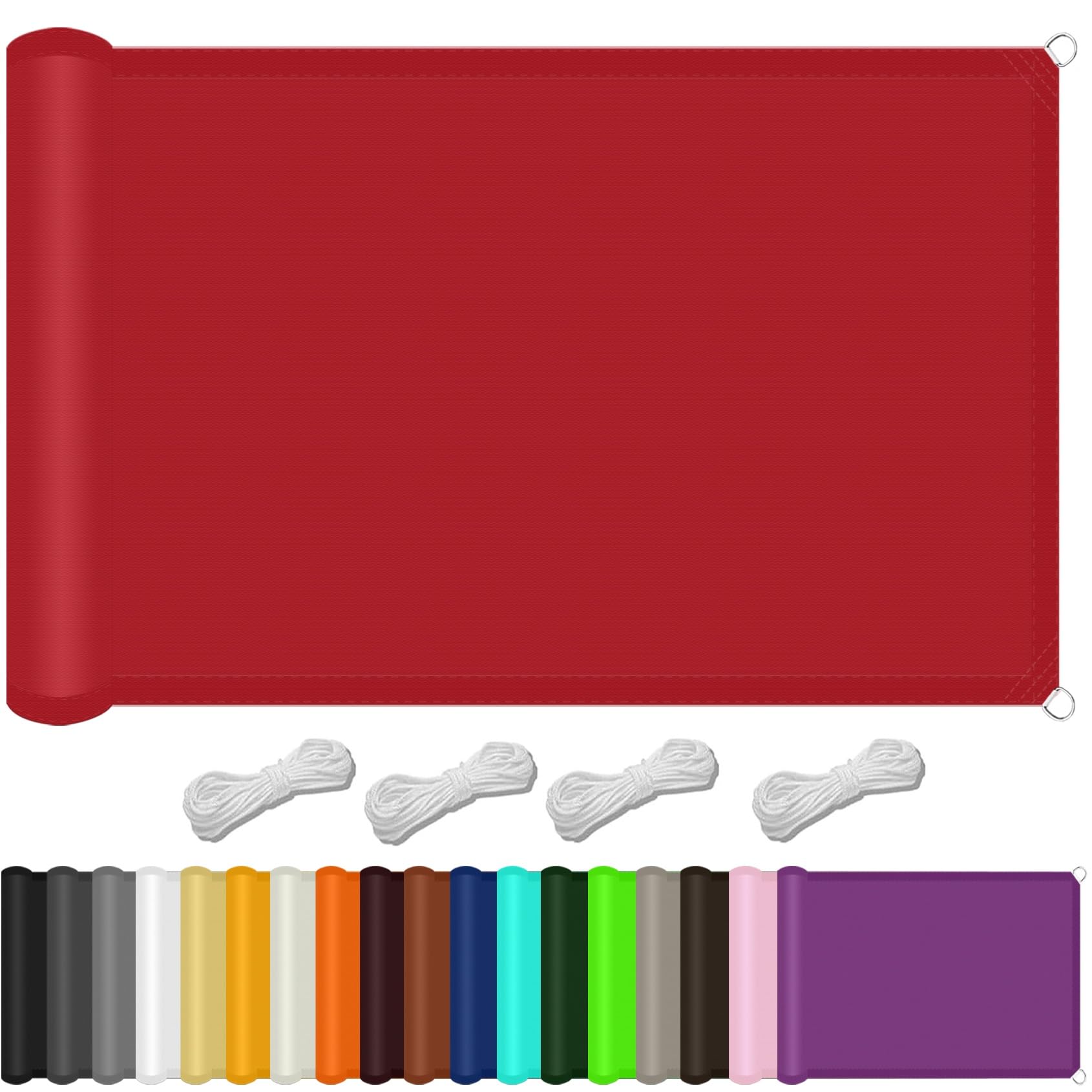 Voile d'ombrage imperméable rouge pour transformer votre jardin en oasis
