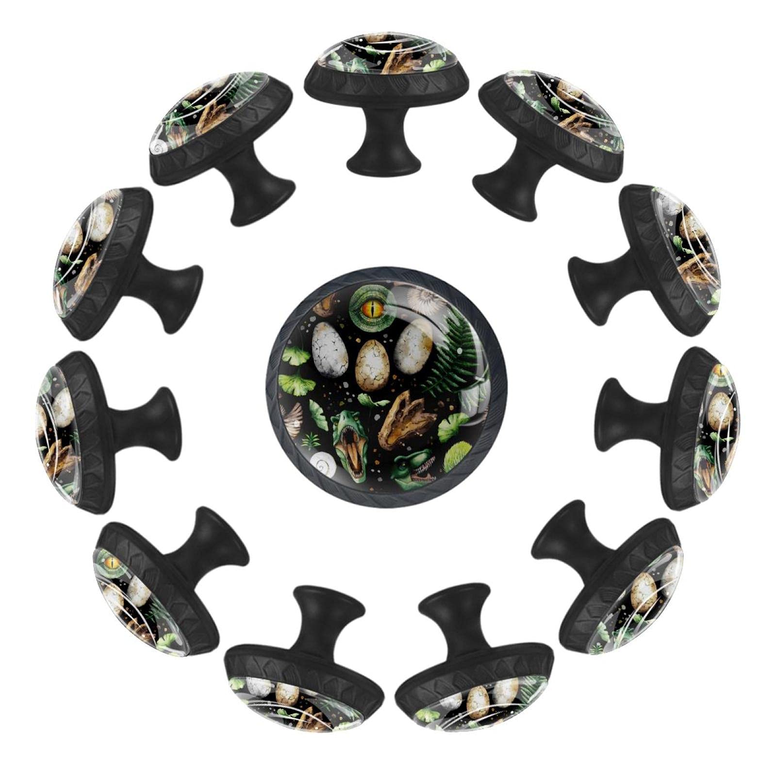 Boutons de tiroir dinosaure de 35 mm lot de 12 pour commode et chambre enfant