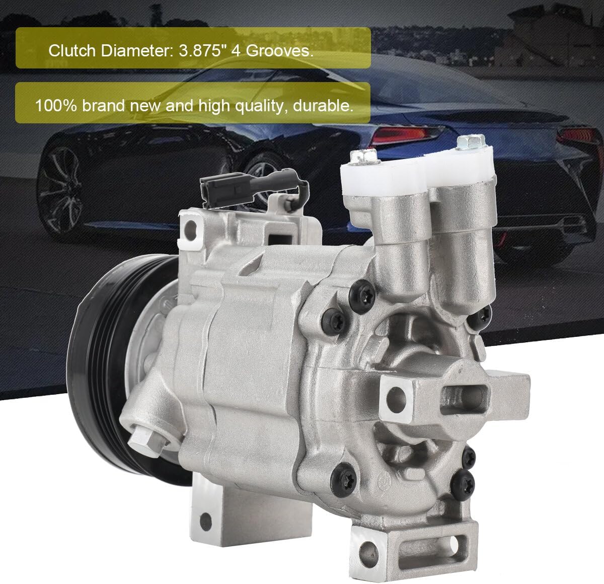 AC Compressor & A/C Clutch CO 11227C Replacement for 2008-2014 Subaru Impreza Replacement for 2015 Subaru WRX STI 2.5L Replacement for 2007-2014 Subaru Forester Repl.73111FG000 73111FG001