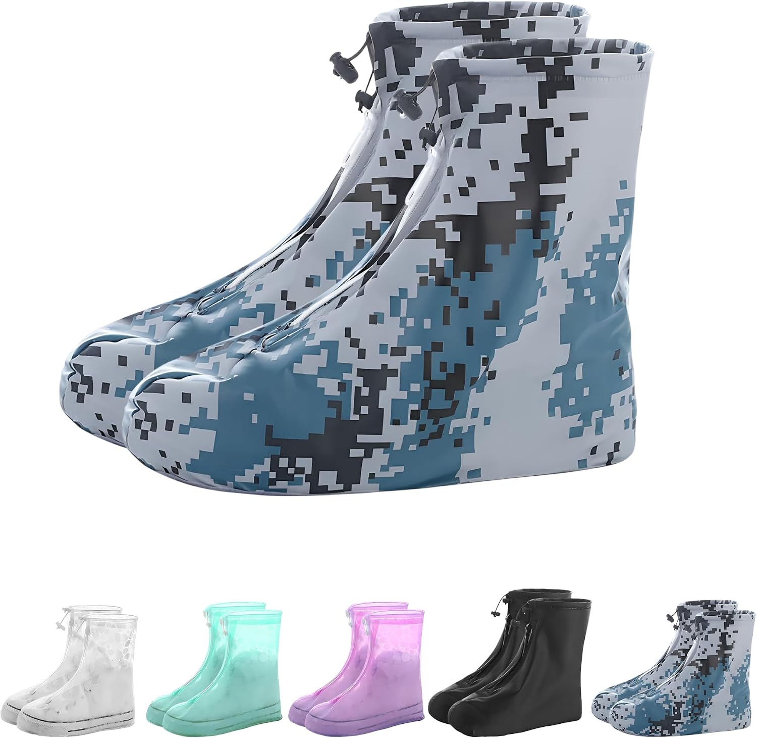 Waterproof Reusable Non-Slip Overshoes for Rain Boots, Easy-Clean Portable Unisex
