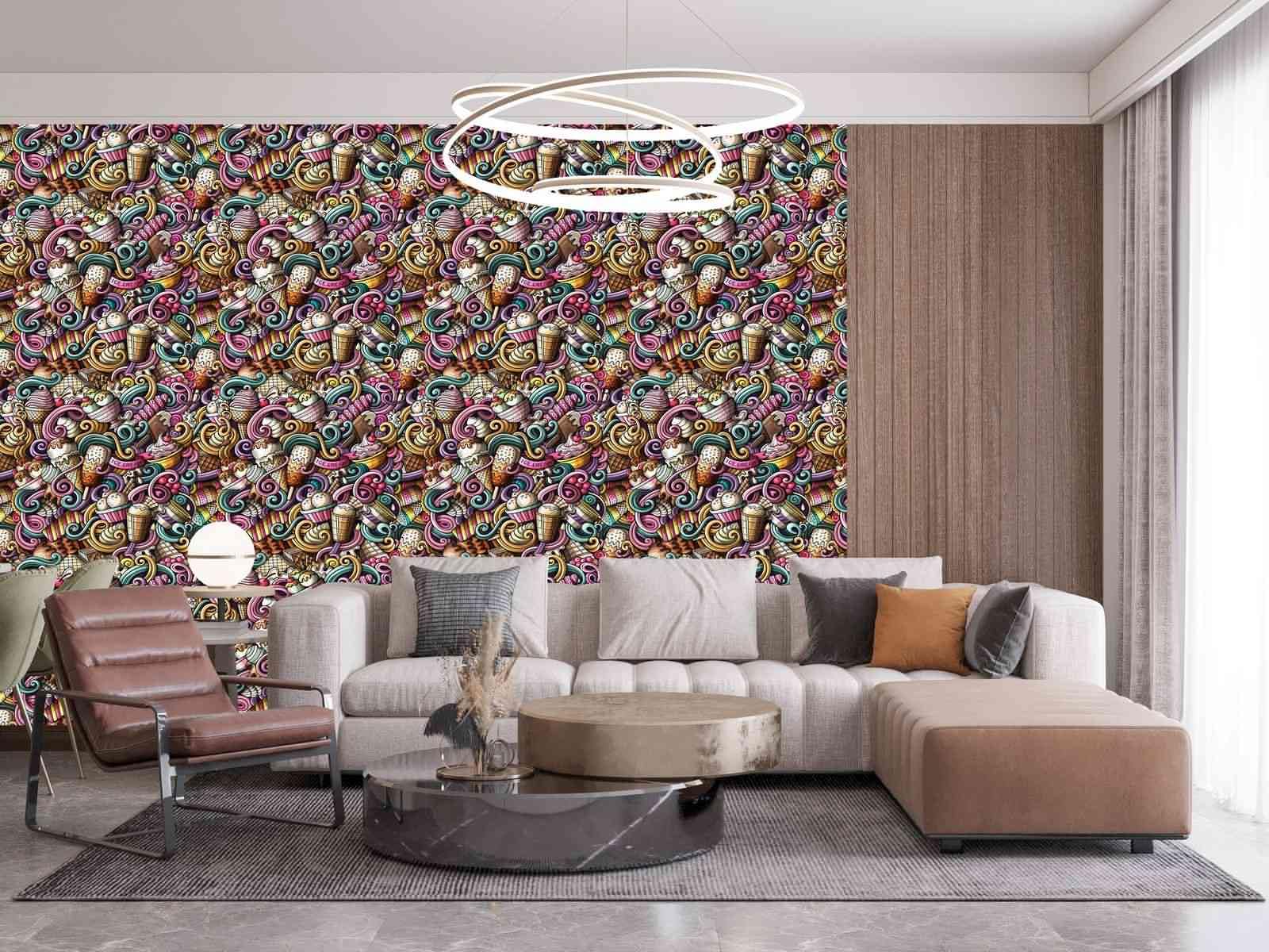 Vinilo Decorativo Autoadhesivo 3d Retro Impermeable Adhesivo Cocina Bano