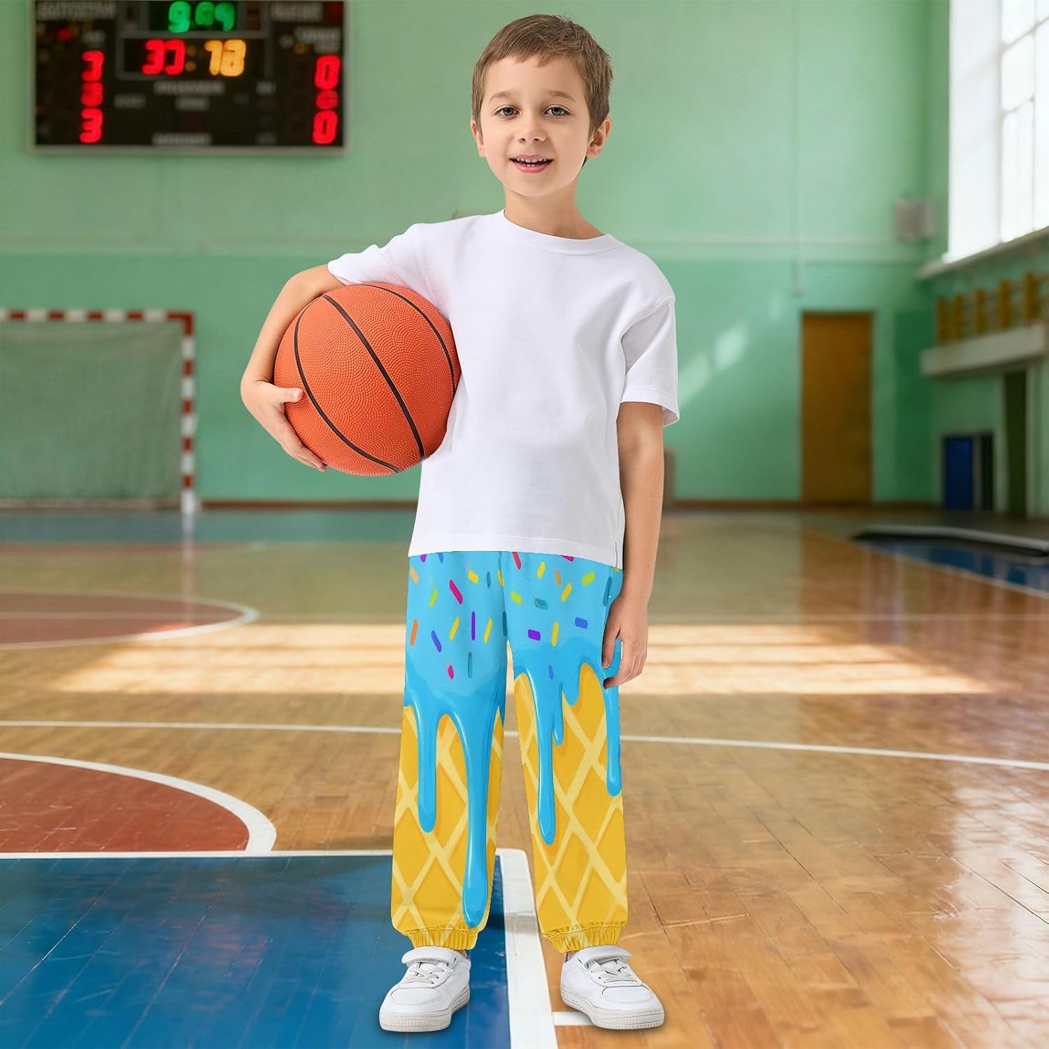 Boys Athletic Pants Joggers Sweatpants with Pockets Casual Kids Sports Active Sweat Pant for School Workout 3T -10Y