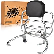 For Vespa Primavera 150 Sprint 150 GTS 300 2021-2024 Motorcycle Luggage Rack with Passenger Backrest Cargo Carrier Top Case Holder Support Bracket for Daily Commuting, Touring, Campingfor GTS300