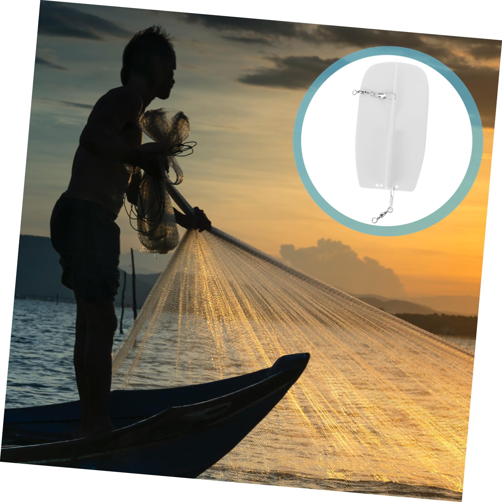 SUPVOX Tabla de Buceo Duradera de Plástico Blanco para Pesca Cebo Artificial, Alta Resistencia y Firme para Aficionados Pesca en Mar