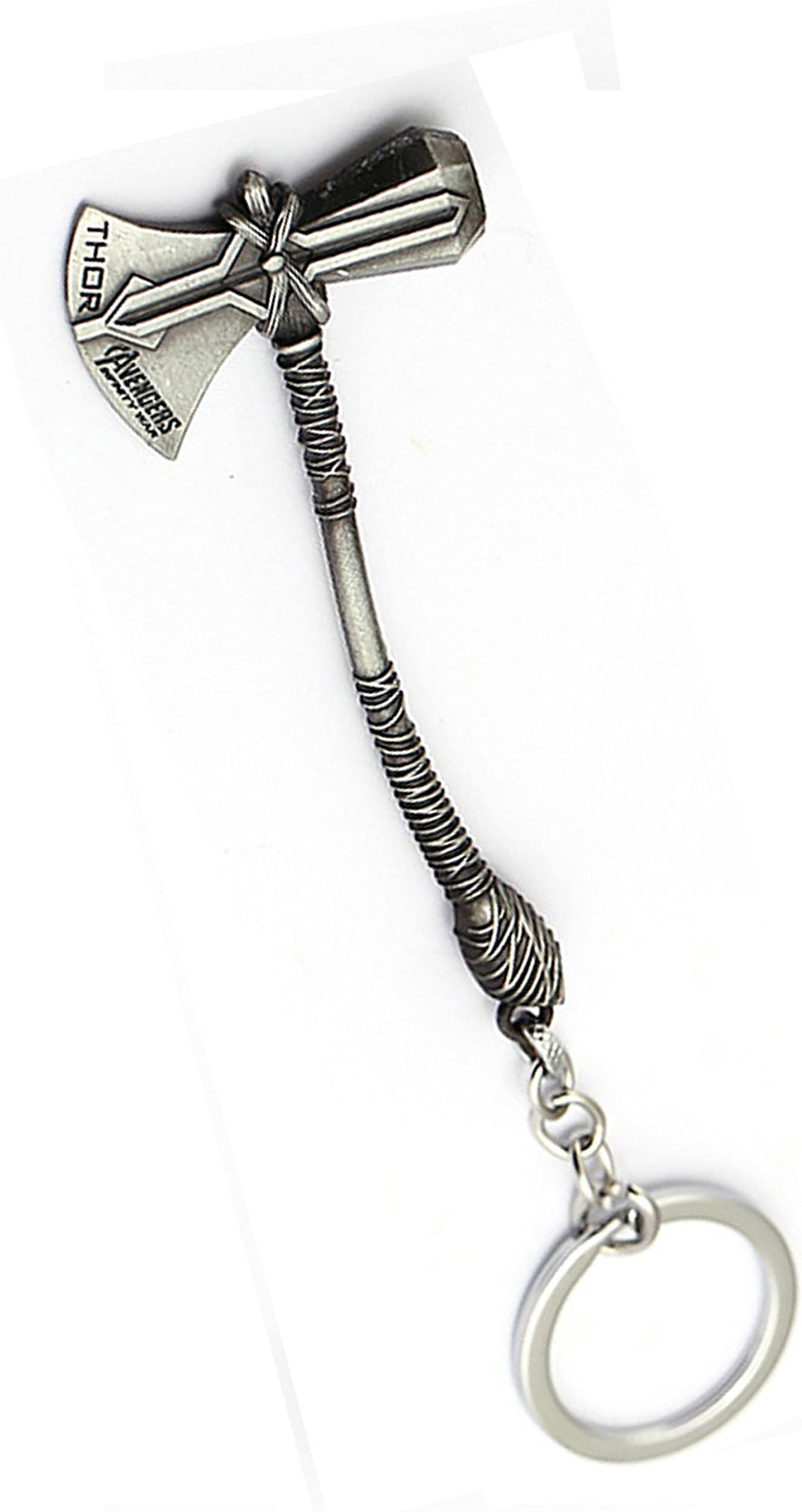 SOI Axe Design Superhero Metal Keychain (Silver)
