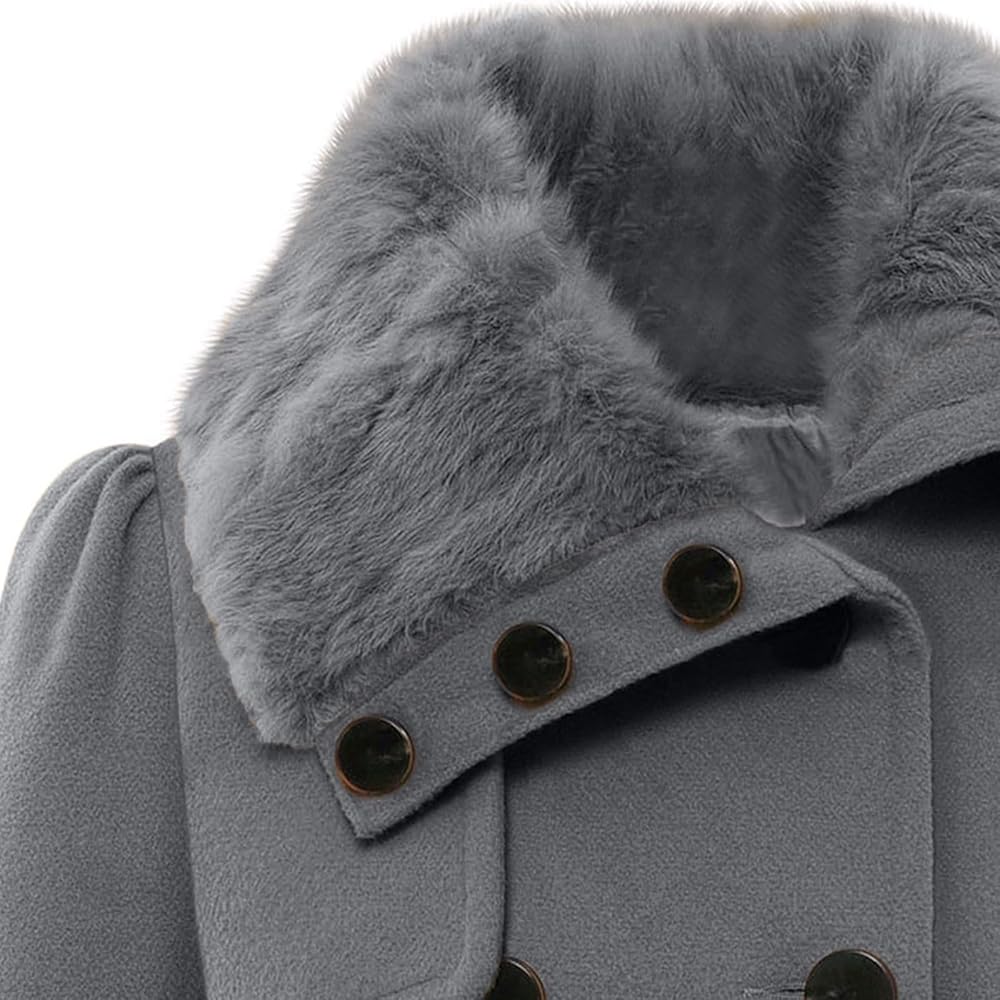 ジャケット・アウター JILLSTUART FUR COLLAR PEACOAT ジャケット・アウター JILLSTUART FUR COLLAR PEACOAT