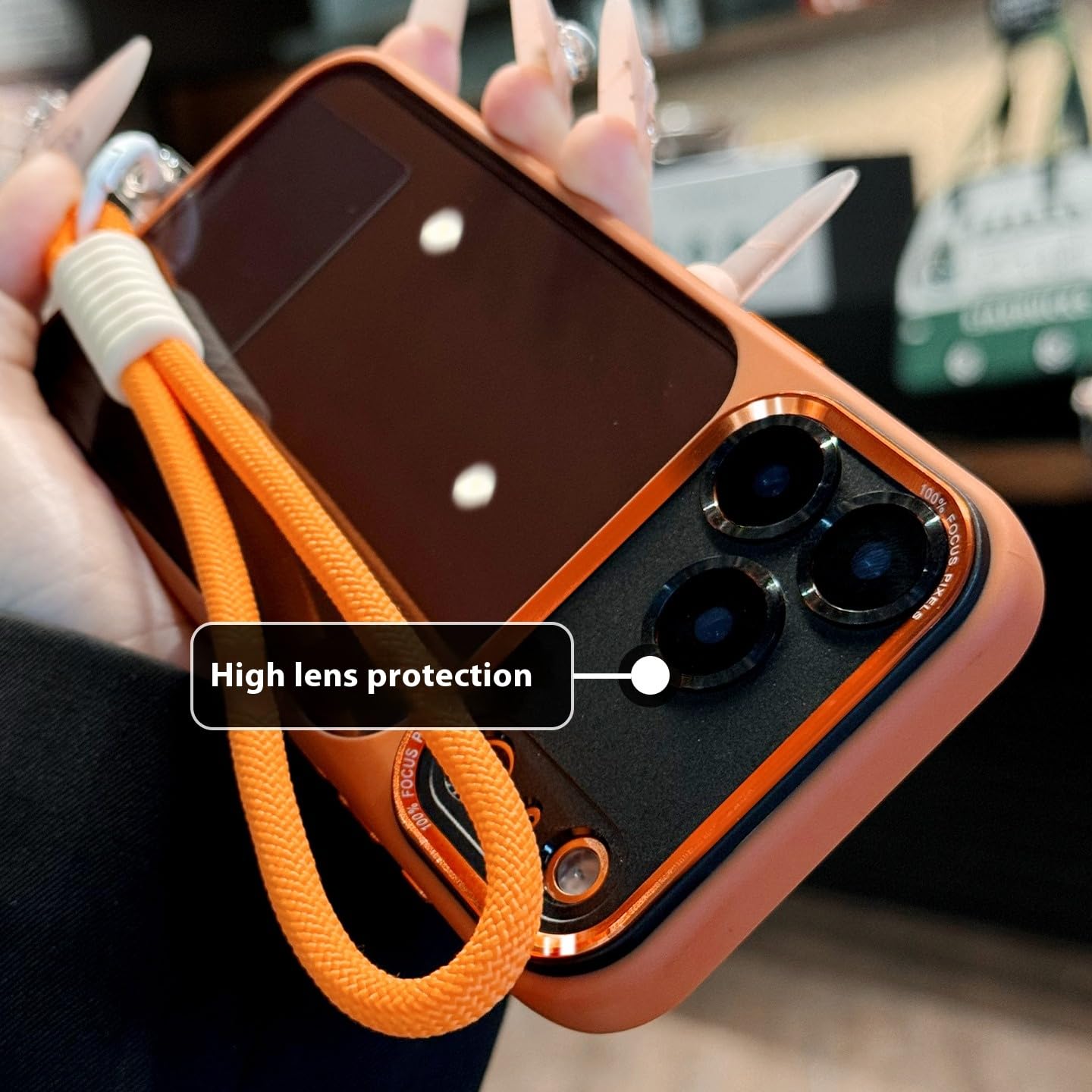 Amazon.co.jp: RNOZX iPhone 12 Pro Max用 高級ハードPC透明ケース