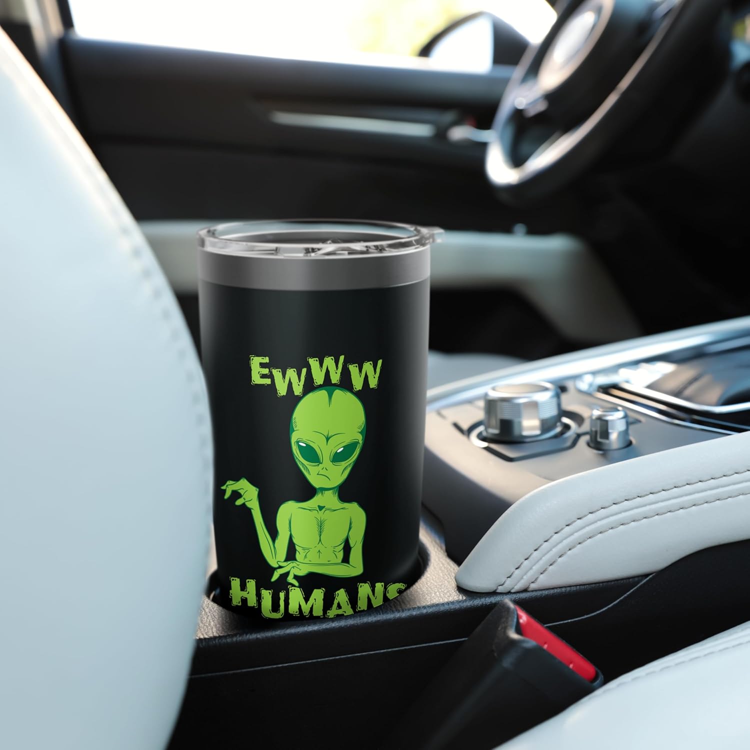 Alien "eww Humans" Stainless Steel Insulated Tumbler - Image 6