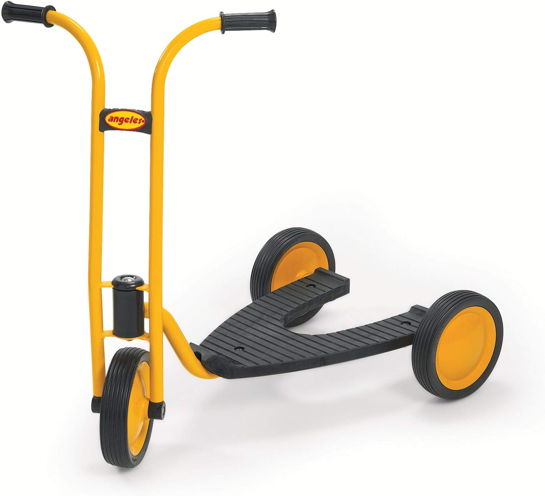 Children’s Factory MyRider 3 Wheel V Scooter for Kids, Girls & Boys Micro Scooter, Homeschool/Daycare/Preschool Outdoor Play Equipment, Yellow/Blk