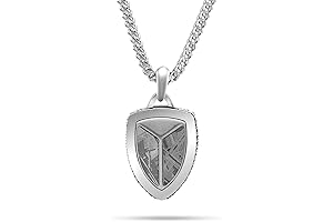 Premium RTZN Meteorite Shield Pendant Necklace
