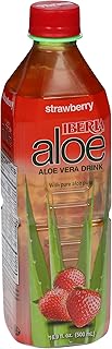 Iberia Aloe Vera Juice Drink, Strawberry, 16.9 Fl Oz (Pack of 24)