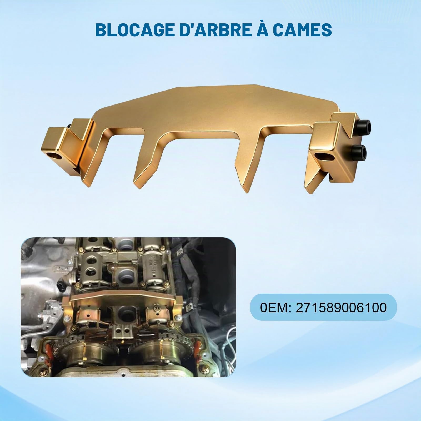 Outil de verrouillage chaîne de distribution arbre à cames chaîne de distribution culasse Kit d'outils de réparation Compatible avec M271 C230 180 E200 271589006100