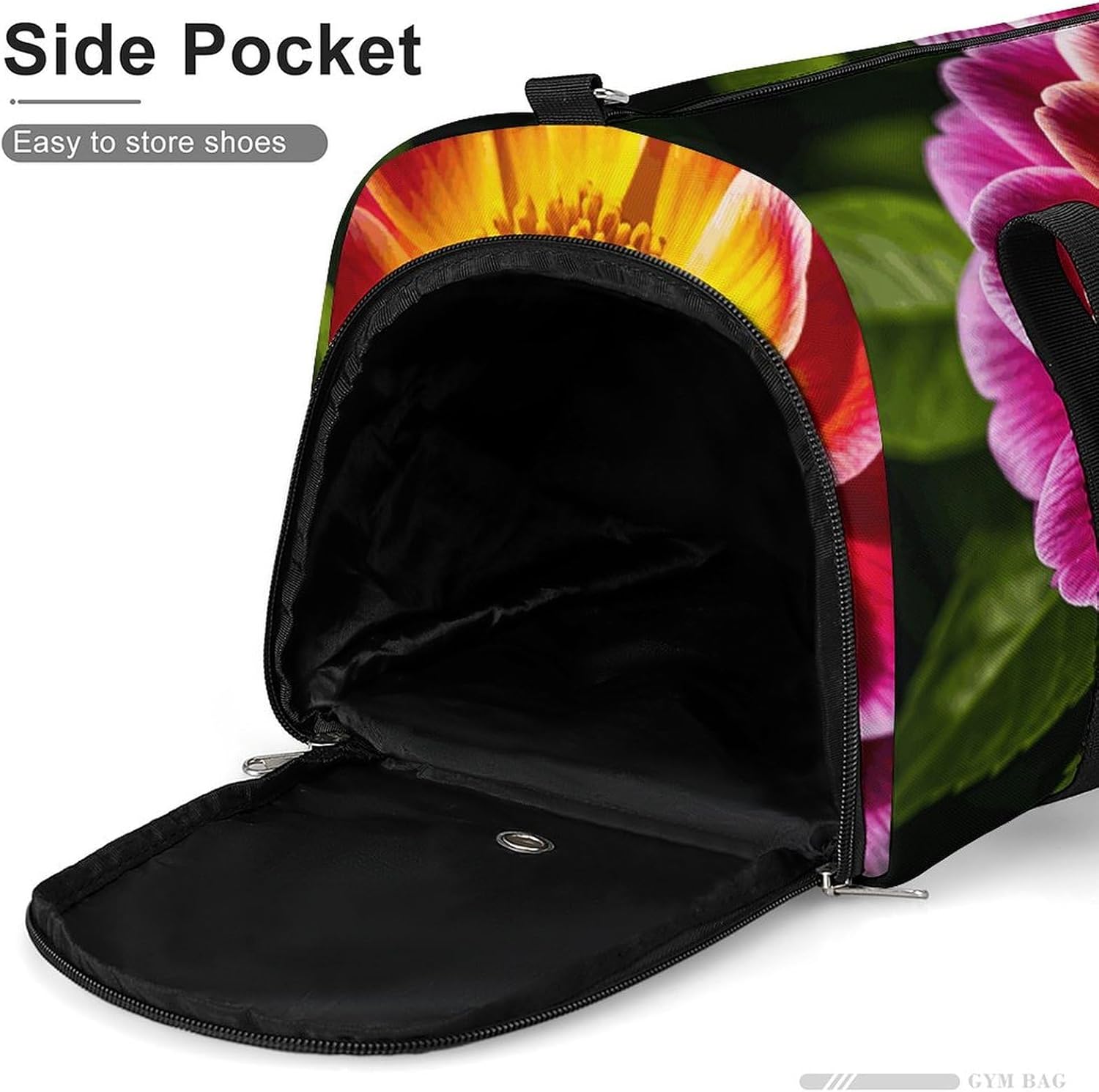 Gym Bag for Men Travel Duffle Bag Flower Tote Bag Weekender Duffel Bag Weekender Bag for Sports