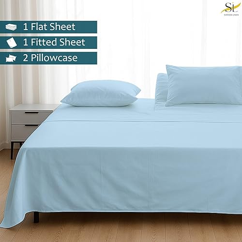 Miniatura 3 de Sábanas Flex Top King para cama de número de sueño, sábanas de microfibra ultra suave, sábanas King divididas para dormir con número de cama (4