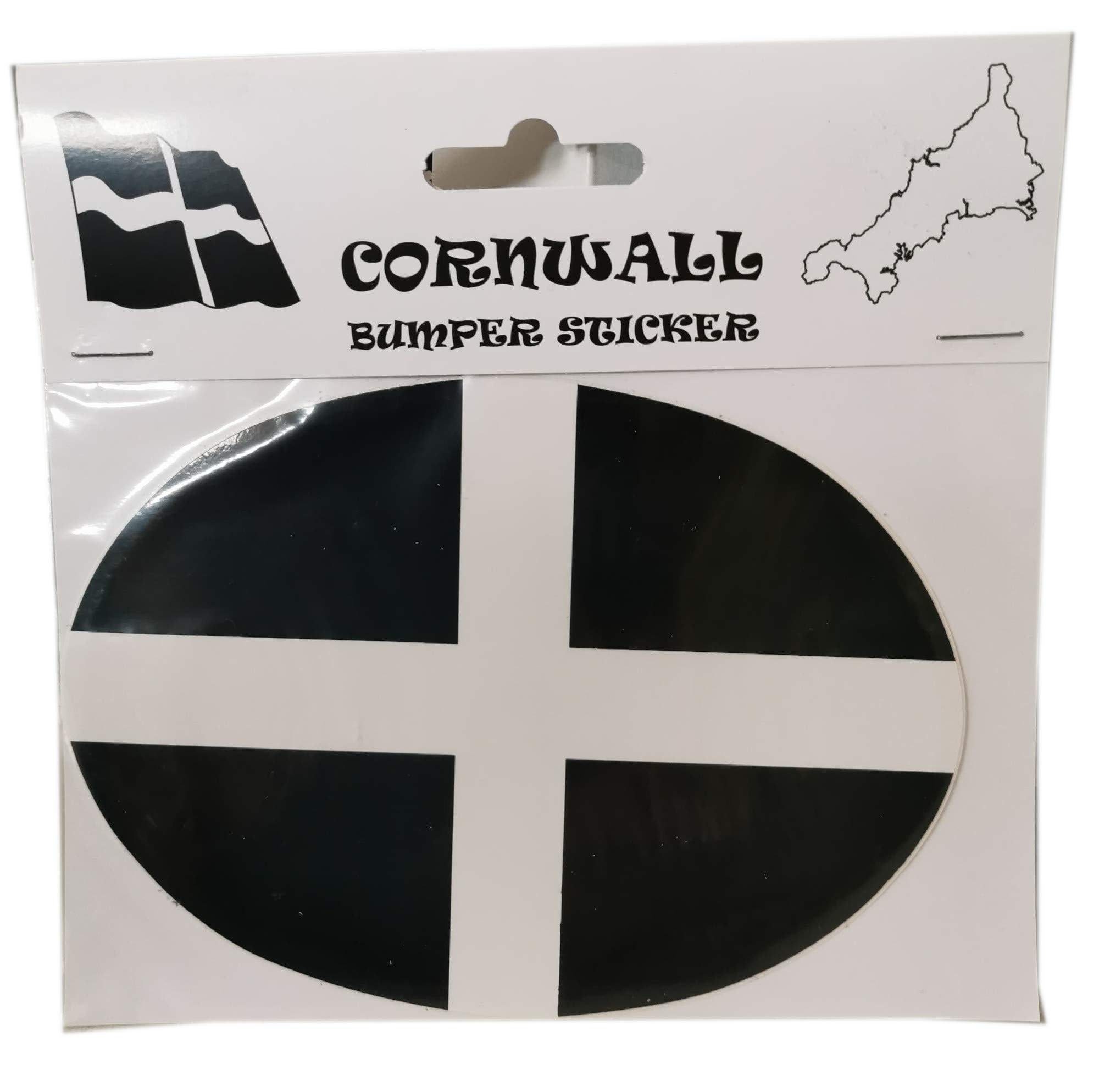JBA Oval Cornwall Kernow Flag Car Bumper Sticker