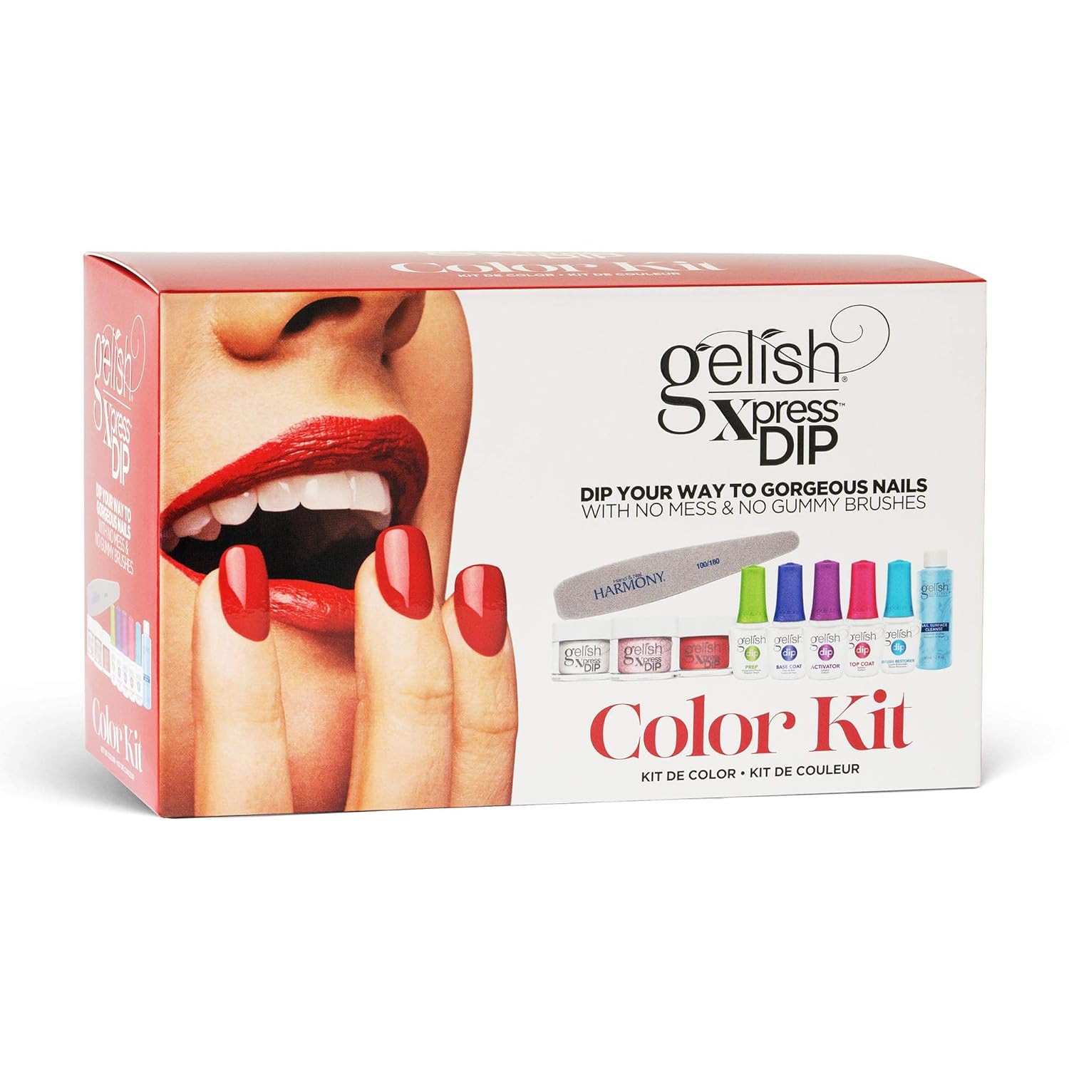 Gelish Xpress Dip Color Kit – Dip Powder Nail Kit for Strong, Long-Lasting Manicure, Easy-to-Use Nail Dip Powder System for Salon-Quality Nails at Home.