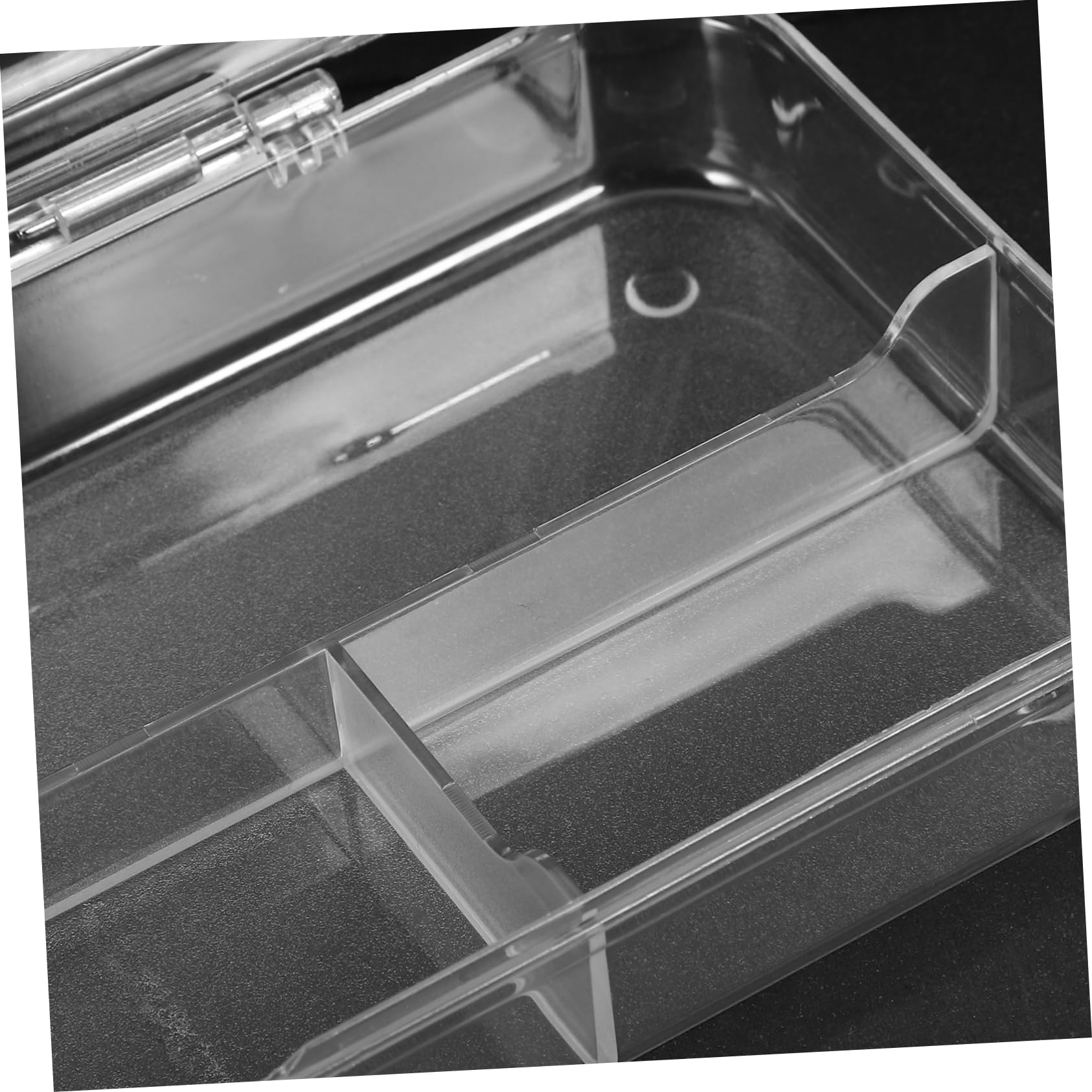 SHINEOFI 5pezzi Pencil Box Trasparente Per Cancelleria Organizer Impilabile Per Matite e Penne Per Scuola Ufficio e Casa Capacità e Design Compatto