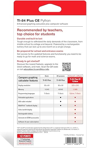 Miniatura 17 de Calculadora gráfica TI84PLSCEBLUBRY de Texas Instruments, Negro
