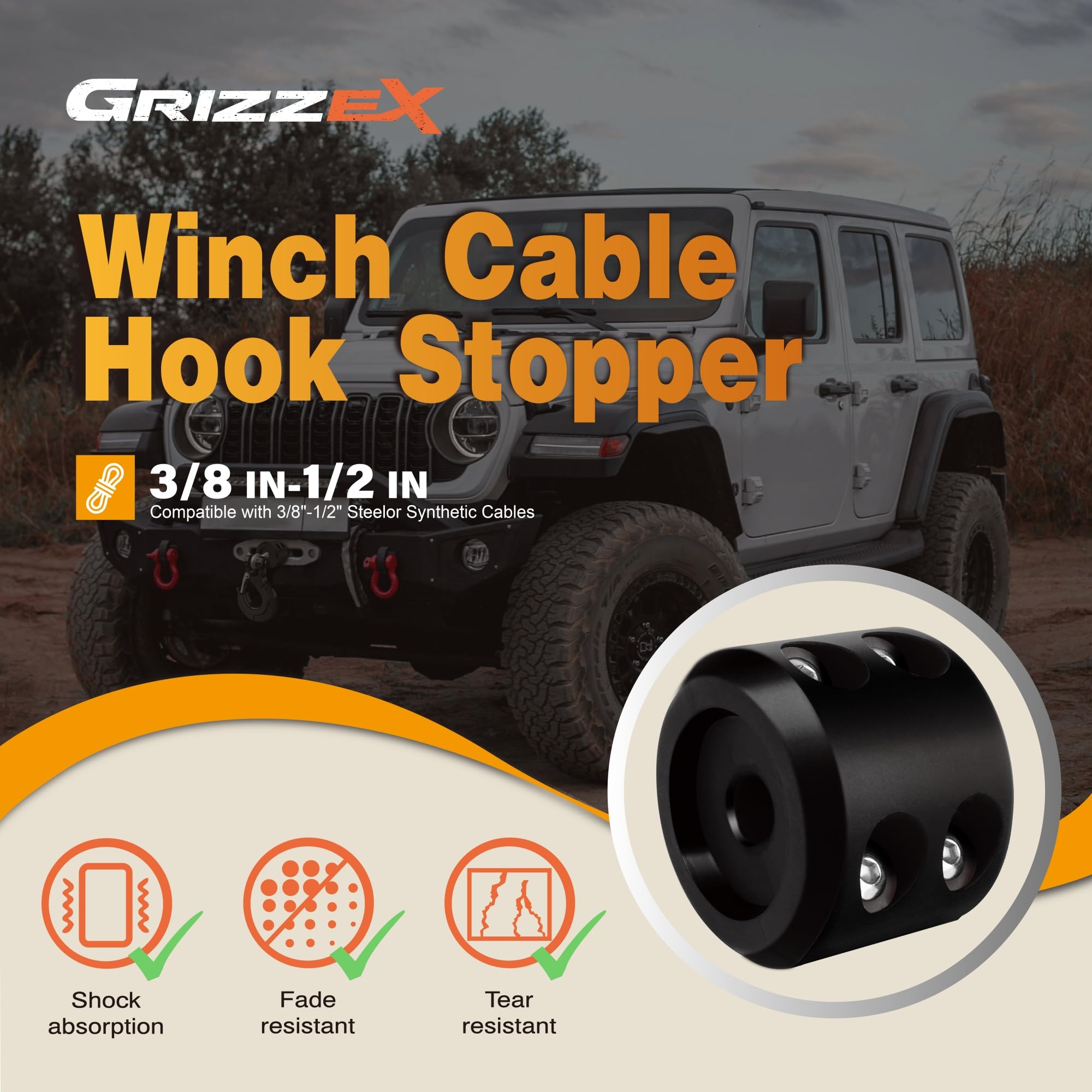 Winch Stopper for ATV UTV - Secure Your Cable -4 Winch Stopper for ATV UTV - Secure Your Cable -4