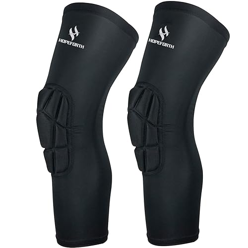 Paquete de 2 rodilleras acolchadas de compresión para piernas, protector de muslo, equipo de protección deportiva para fútbol, baloncesto, voleibol,