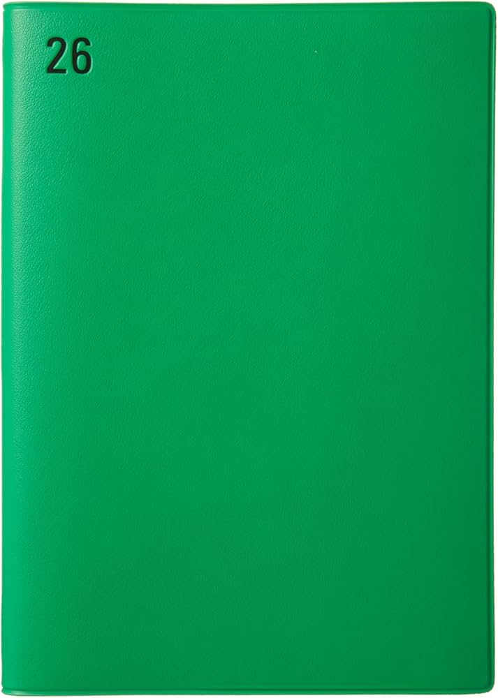 Amazon.co.jp: ラコニック 手帳 2026年 B6 ウィークリー 年号 グリーン