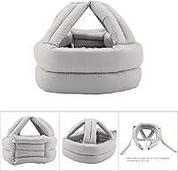 Vista 3 de Sombrero protector, casco de seguridad para ancianos, anticolisión, prevención de caídas con encaje para lesiones (gris)