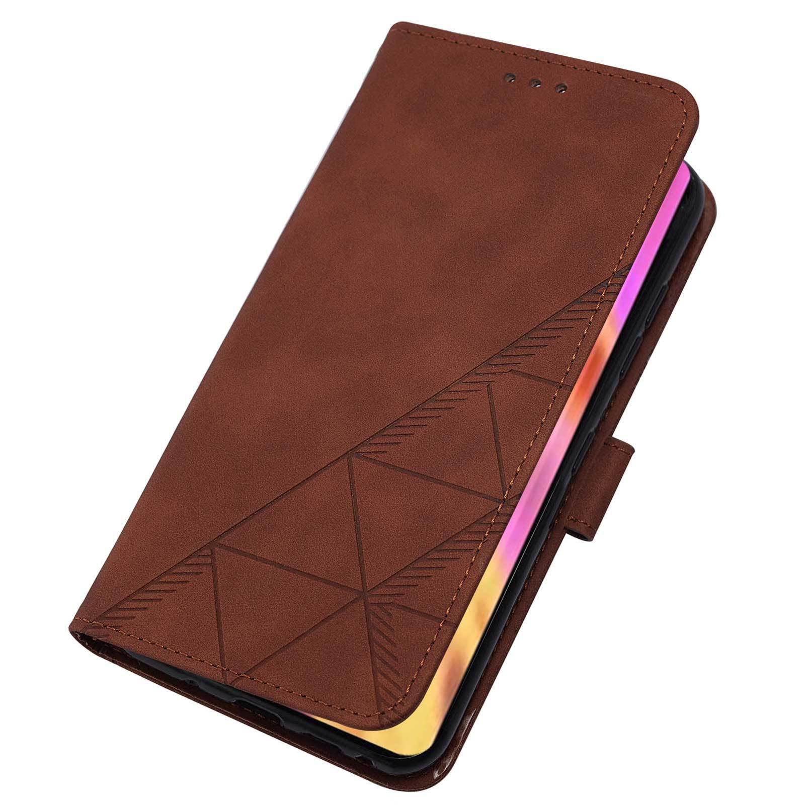 Funda para Samsung Galaxy S22/S22+/S22 Ultra, Ajustable Correa para El Cuello Carcasa con Ranura Tarjeta Y Soporte Función Magnético Funda,Marrón,S22 Ultra 6.8"