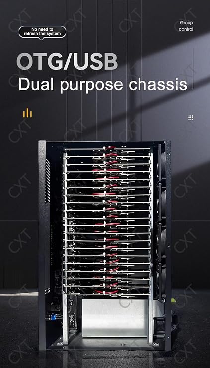 Android Phone Farm Server Box System Farming Machines Hub USB Setup Click Phones Farming S20 S8 S9 S10 Note8 Note9 Note10 (for Samsung S8/S8+) Click on Mobile Farm Account Box