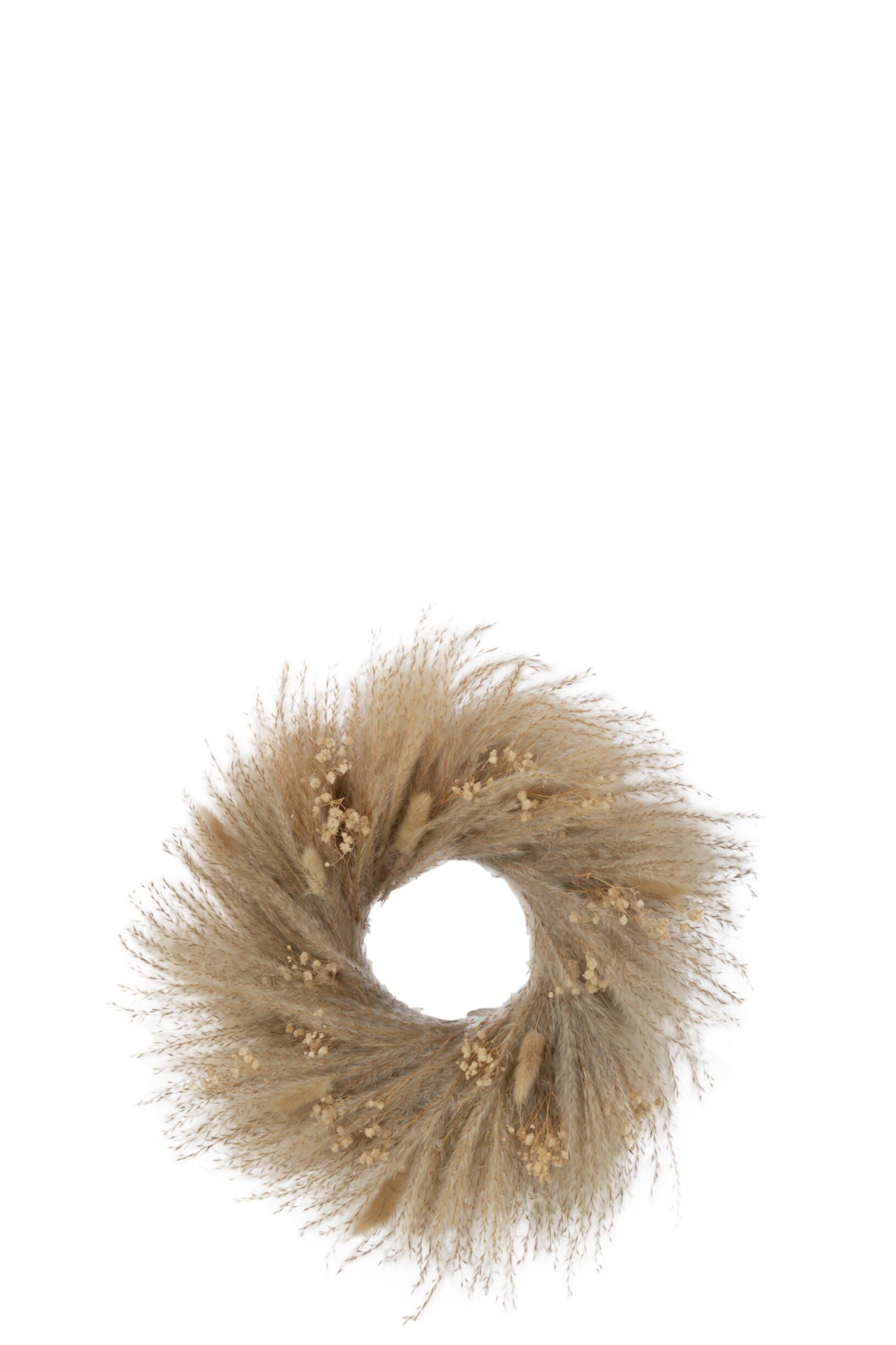 J-Line Couronne Plantes Sechees/Fleurs Naturel Small
