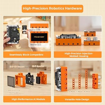 Robot Building Kit STEM Education AI Vision Voice Control Graphical Coding
