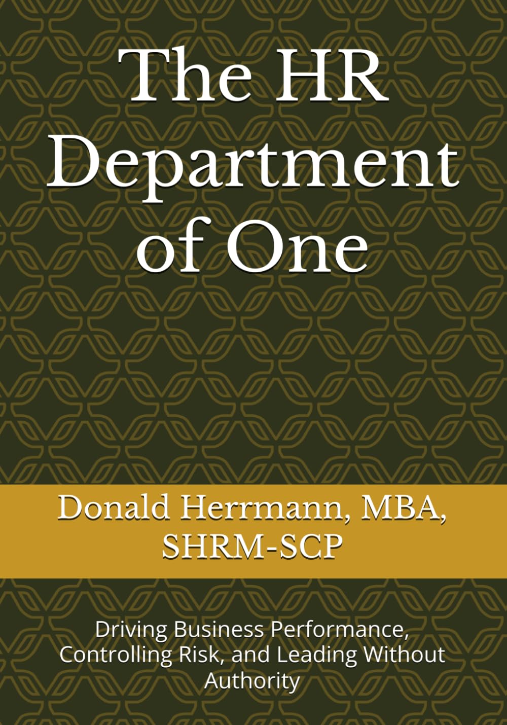The HR Department of One: Driving Business Performance, Controlling Risk, and Leading Without Authority
