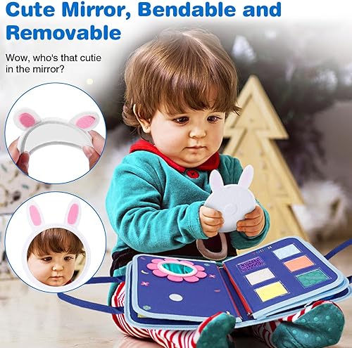 Miniatura 2 de JHkim Busy Board Montessori - Juguetes para bebés de 1, 2, 3, 4 años, regalos para niños y niñas, juguete sensorial para niños pequeños de 1 a 3