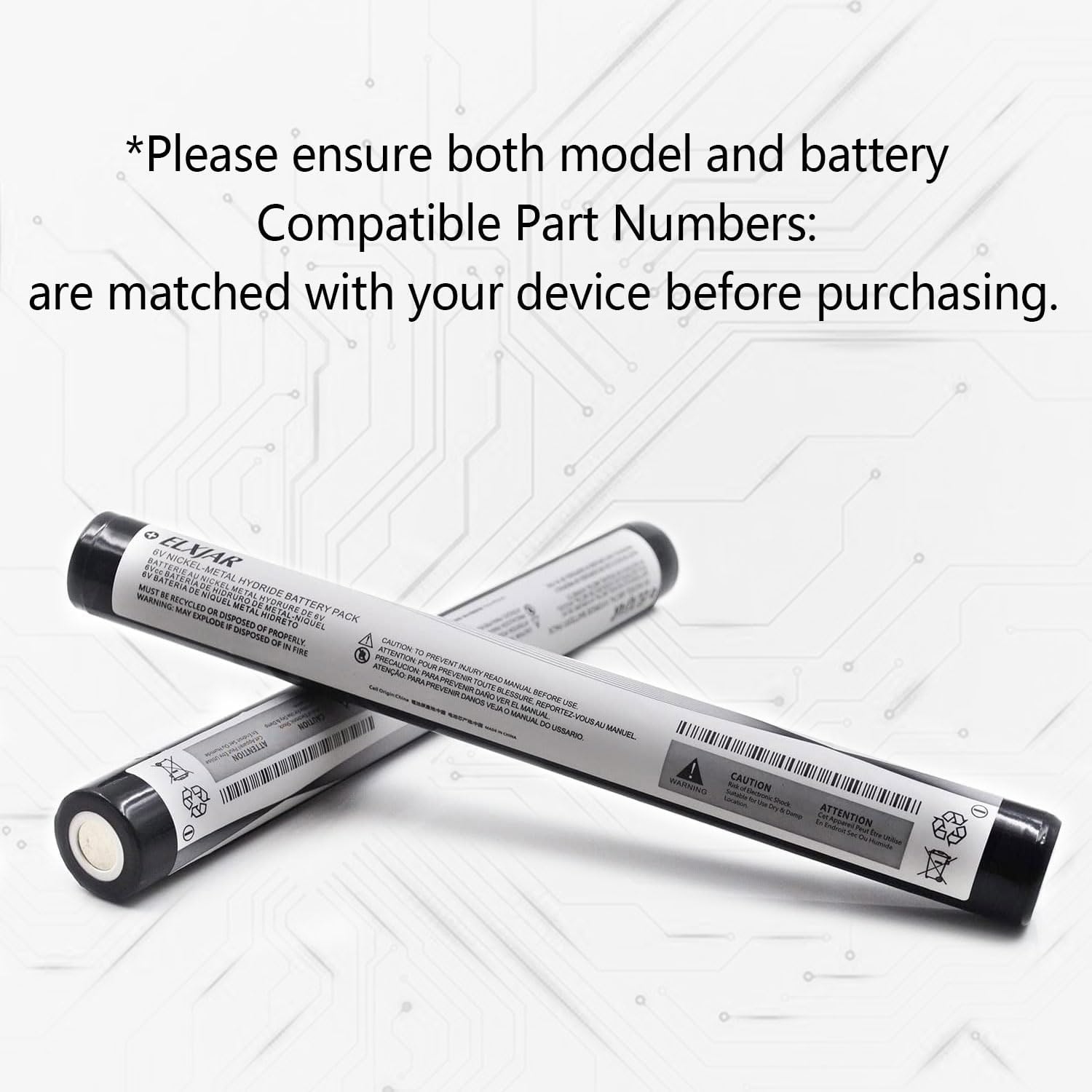 (2-Pack) 6V 3000mAh Ni-MH Battery Compatible with SL-20XLED, SL-20XP-LED, SL15X, SL20XP, UltraStinger, SuperStinger, SL20L, SL-20LP, 77175, 77375, 9926J, 201701 Flashlights