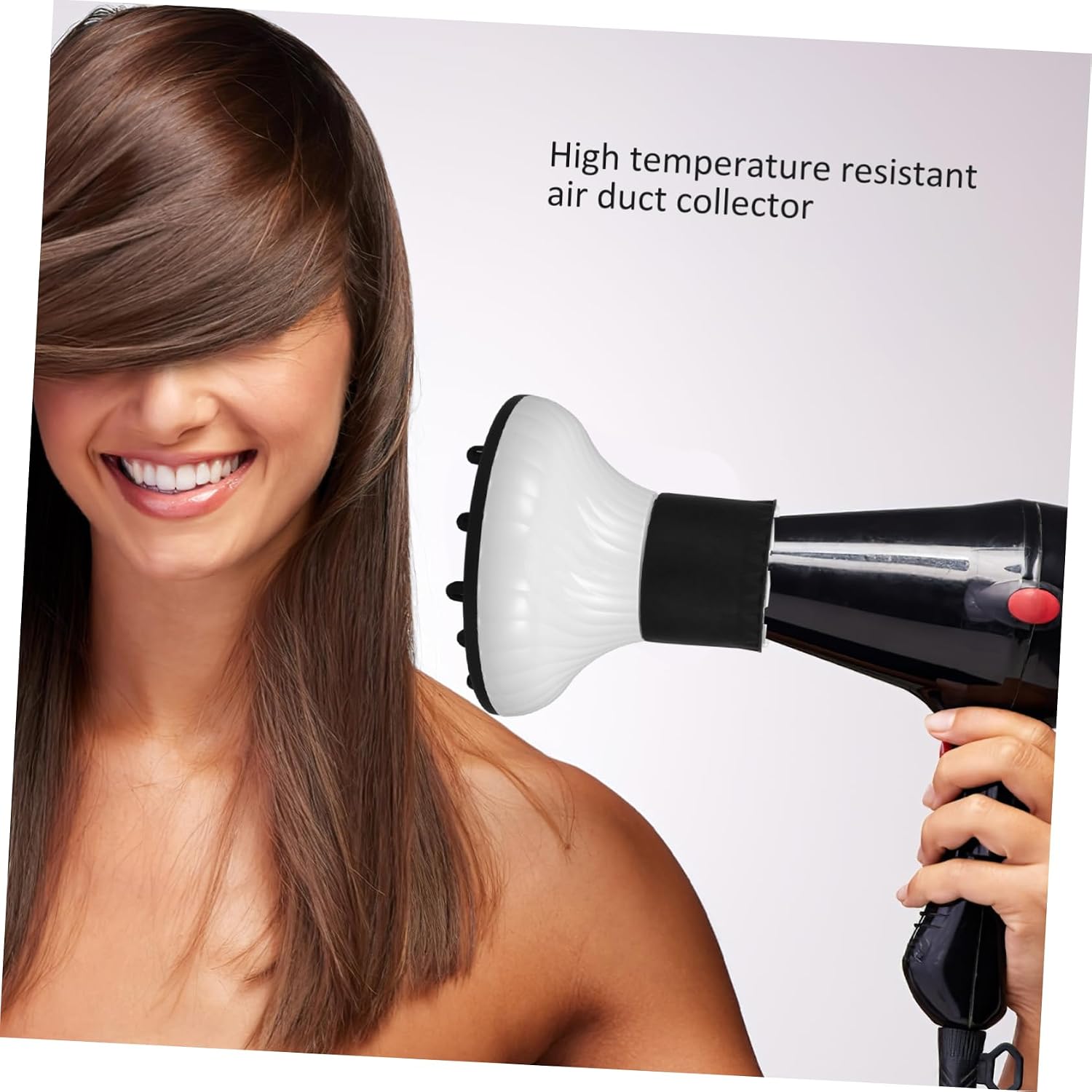 Hair Dryer Diffuser Nozzle Attachment for All Models Elastic Design for Quick Installation Compatible Hair Dryers