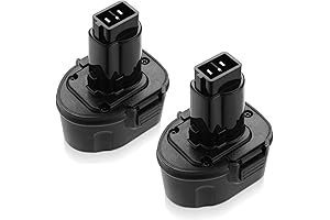 FirstPower 2-Pack 3.7Ah DW9057 Compatible with Dewalt 7.2V Battery