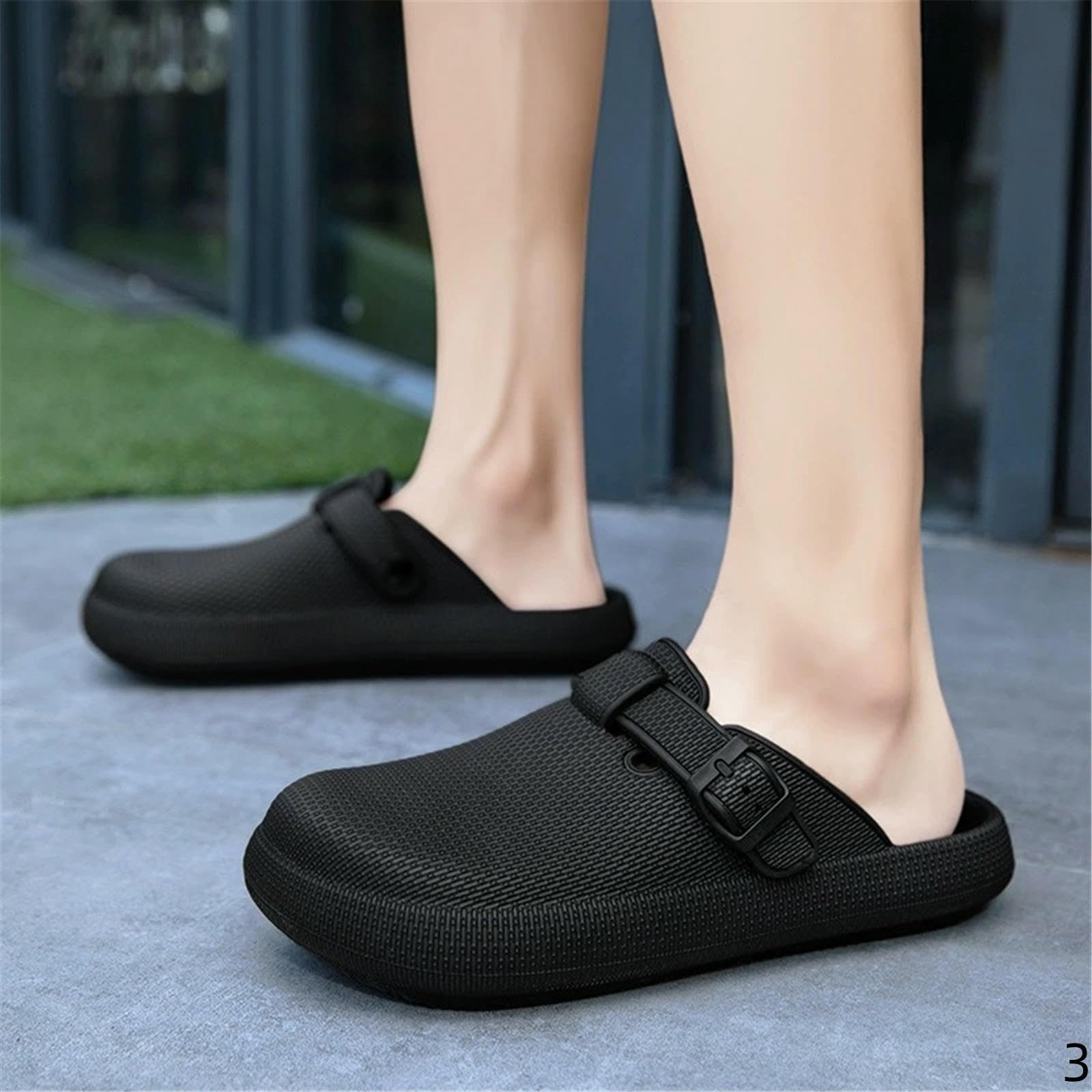 Claquette Hommes Eva Slippers Sandales De Plage Extérieure pour Femmes Hommes-beige-38-39 (adapté Aux Pieds 37-38 Taille)