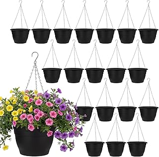 Black Self-Watering Hanging Planters