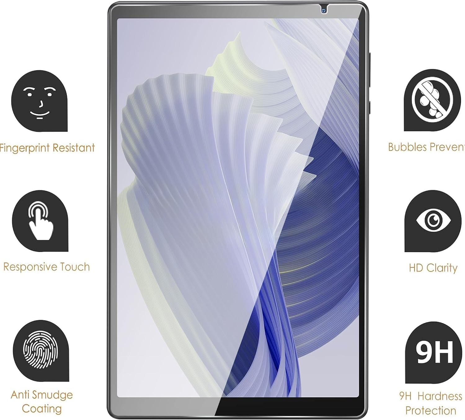 for Lville 10 Inch P11/Baken D10A M10 10.1/PRITOM TAB 10 Lite Tablet/VOLENTEX VASOUN Tab 10 Lite/VASOUN M10 Tablet Tempered Glass Screen Protector High Definition Anti-scratch (2 PCS) image 5