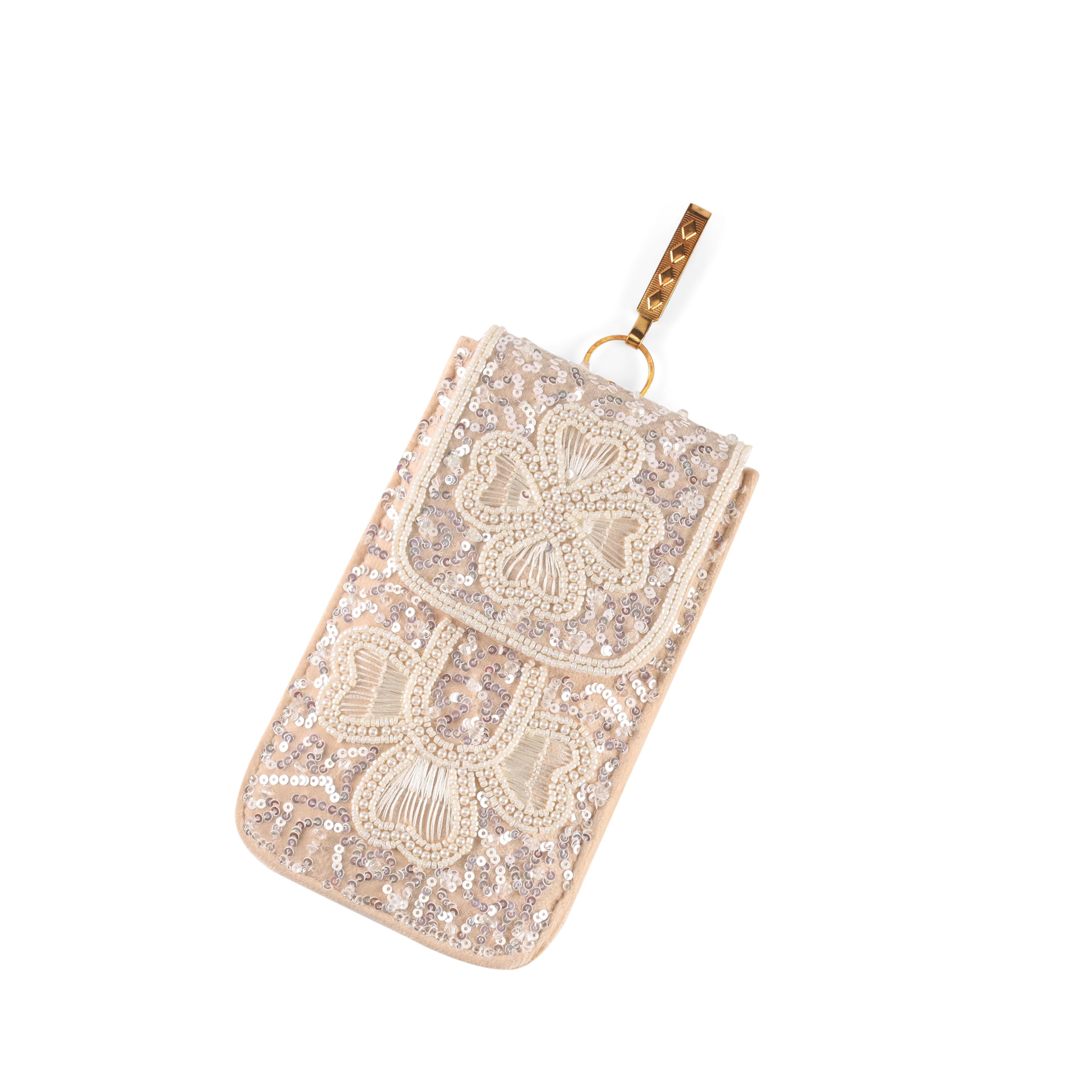 Velvet Saree Clutch Mobile Pouch Waist Clip Ladies Purse Gift For Women