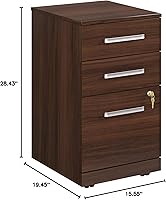 Vista 10 de OfficeWorks by Sauder Affirm - Archivo móvil de 3 cajones, acabado de olmo noble