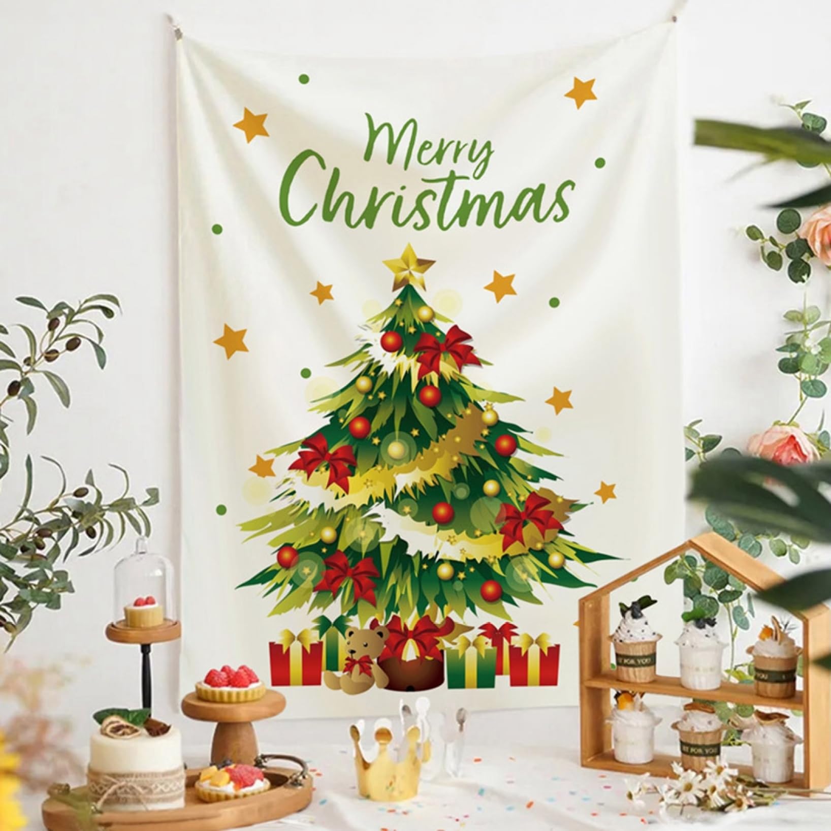 Amazon.co.jp: タペストリー 壁掛け 布ポスター クリスマス クリスマス