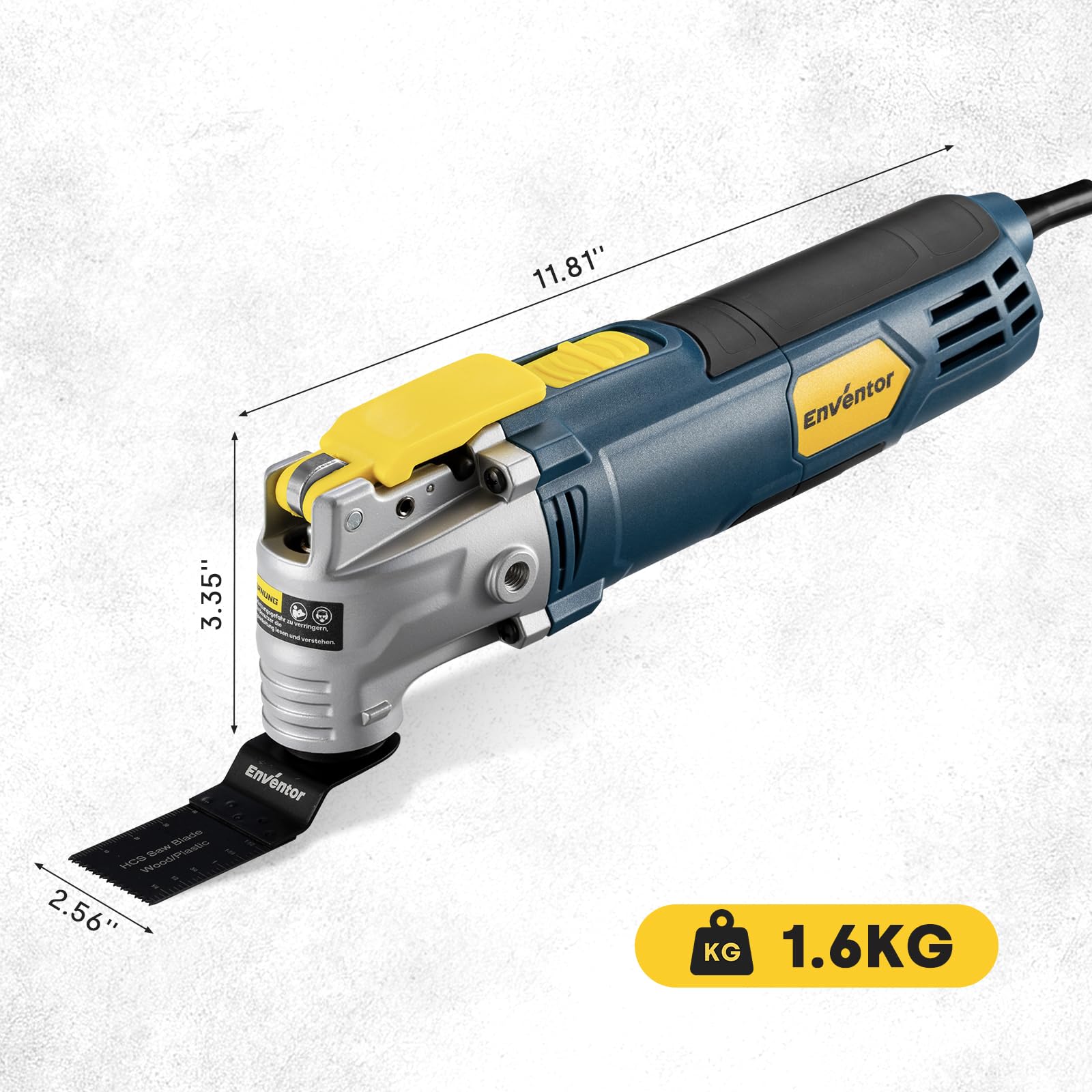 Enventor Multiherramienta Oscilante, 500W, 30 Accesorios