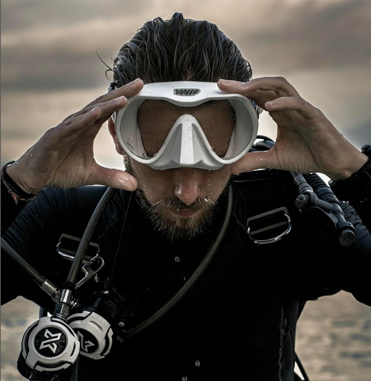 Radical Scuba Diving Mask - White
