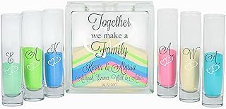 Glass Unity Sand Set for Weddings w LID, Sand, Ink Printed - Personalize...