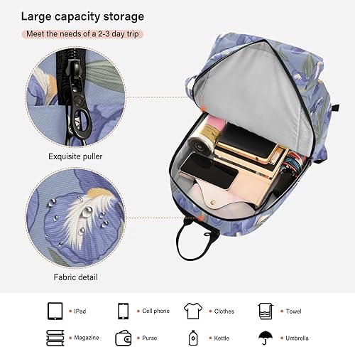 Miniatura 6 de Bolsa deportiva de bádminton para tenis, gran almacenamiento, retro, iris, azul marino, bolsa de remo de pickleball, bolsa de gimnasio para tenis,