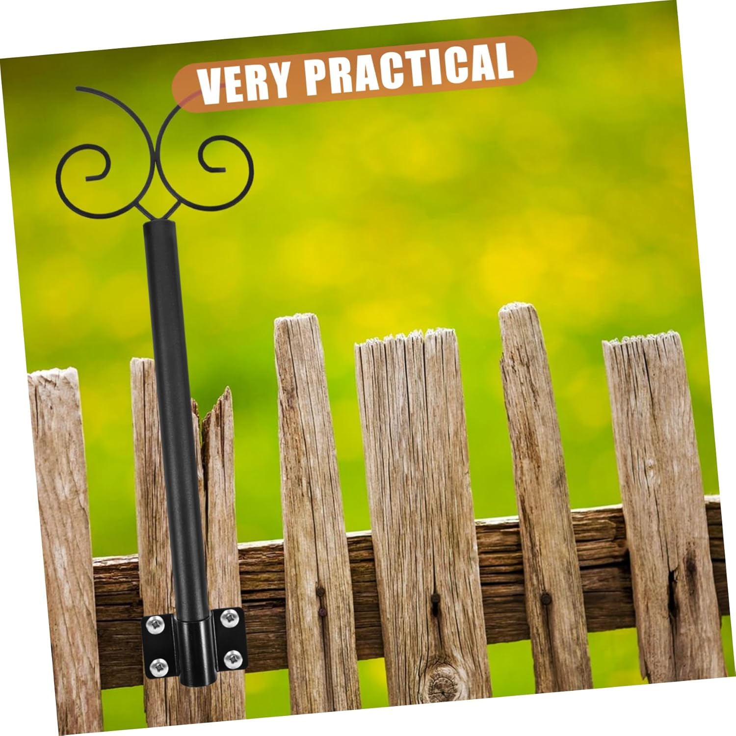 Milisten 1set Outdoor Hanger Pole for Bird Feeders and String Lights Easy Installation Support Rod for Terraces Yards and Fences Convenient for Garden Decor