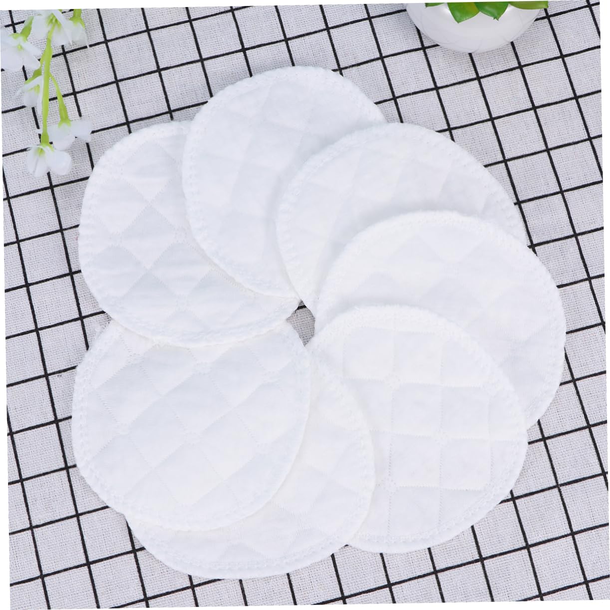 Abaodam 40pcs Breast Milk Spill Pad for Nursing Leakproof Reusable Nursing Pads Soft Cotton for Breastfeeding Women