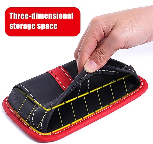 Miniatura 6 de Fogfar 2 organizadores universales multifuncionales para asiento de automóvil, organizador autoadhesivo de respaldo de asiento de 7.08 x 5.11