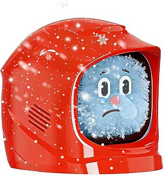 Funny Car Emotional Expression Robot Smart AI Dashboard Companion Electronic Pet Auto Interior Ornament with 52 Cute Animated Expressions & Charging Dock, Quick Release, red